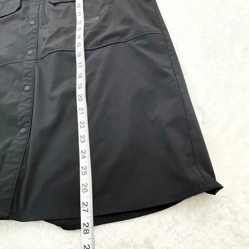 The North Face Trail UPF Snap Down Short Sleeve Black Utility Shirt - Men’s US M